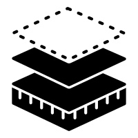 layers of adhesive material