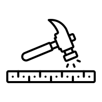 hammer hitting floor icon