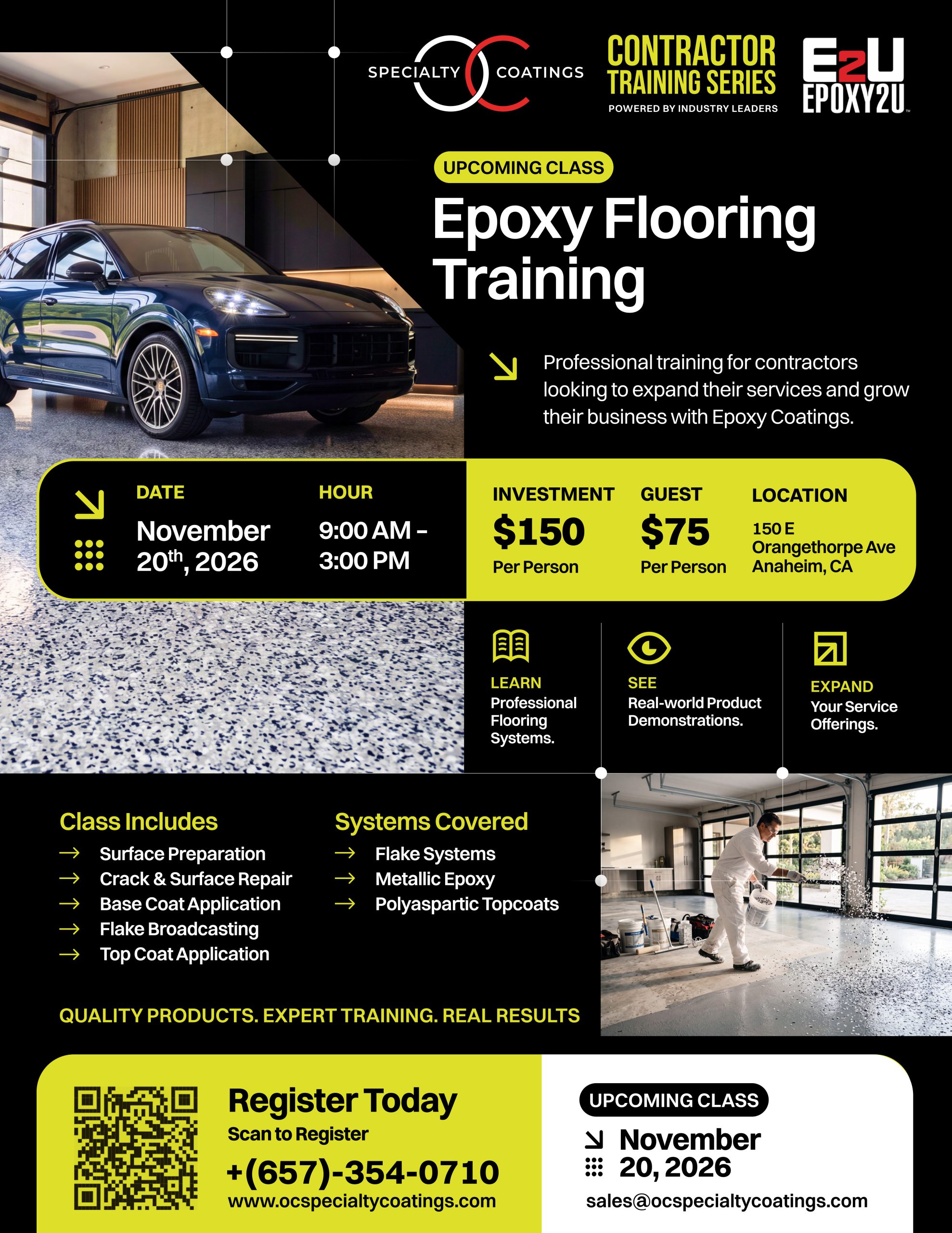 Become a Pro: Flooring Training Class – Anaheim, CA 11/20/26